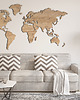 Ozdoby na ścianę Drewniana MAGNETYCZNA Mapa Świata - Dąb 3
