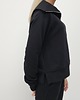 komplety damskie Anisa minimalistyczny lekko dopasowany komplet spodnie i bluza - Black 3