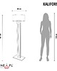 lampy podłogowe Elegancka lampa stojąca do salonu z abażurem KALIFORNIA MARMUR 5
