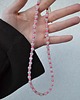 chokery Choker z kryształu górskiego i różowego jaspisu 1