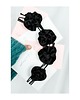 chokery Czarny choker z jedwabiu 1
