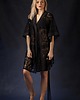piżamy damskie Szlafrok kimono z eleganckiej koronki 2