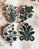 stemple Ręcznie robiony stempel do tworzenia kartek, mlecz w stylu art nouveau 6