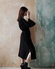 sukienki maxi damskie Kimono MIRA long / black 2