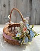 koszyki wielkanocne Wielkanocny koszyczek na święconkę, koszyczek z dekoracją 3
