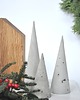 dekoracje świąteczne Choinki minimalistyczne - beton - komplet 4