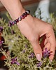 bransoletki z kamieni naturalnych Bransoletka Essential Purple Colours, naturalny agat i srebro 925 2