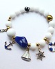 bransoletki złote Marina - bransoletka z jadeitem, chalcedonem, hematytem 2