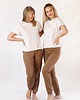t-shirt damskie T-shirt bawełniany - KREMOWY 1
