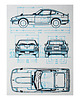 grafiki i ilustracje WYDRUK NA TEKTURZE 30X40 cm DATSUN 240 Z 280 Z 1