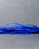 kolczyki wire wrapping Srebrne kolczyki PIÓRA EMU kobaltowe 2