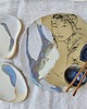 patery i talerze Ręcznie wykonany ceramiczny zestaw do sushi dla 2 osób 2
