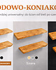 półki Półka drewniana wisząca na ścianę z żywą krawędzią grubość 38 mm 5