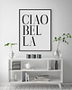 plakaty Plakat, grafika Ciao Bella - napis 1