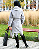 płaszcze damskie Płaszcz damski  szary DONNA 4