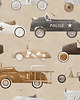 naklejki ścienne do pokoju dziecka Tapeta Retro-auta 4