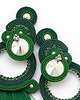 kolczyki soutache Szmaragdowe eleganckie kolczyk 2