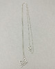 srebrne naszyjniki Łańcuszek srebrny 50cm z gołąbkiem pokoju 15x14mm 5