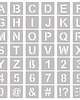 tapety i naklejki ścienne Szablon malarski  // 250 mm // Modern Sans Wielkie 2