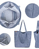 torby na ramię Lazy bag torba ciemnoniebieska na zamek / vegan 2