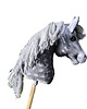 zabawki - inne Hobby horse A4 szary jabłkowity koń na kiju 8