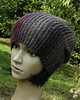 czapki damskie czekolada malinowa / czapka beanie 3