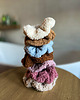 gumki do włosów Miękka, puszysta gumka do włosów scrunchie BLADORÓŻOWA 2