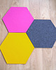 dywany Filcowy dywan mata, sześciobok, żółty. 1szt 1