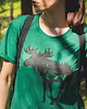 t-shirt damskie Koszulka damska ŁOŚ zielona 1