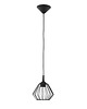 lampy wiszące Czarna lampa wisząca z pojedynczym źródłem światła KENITRA LOFT 6