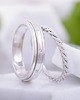 obrączki ślubne Obrączka The KNOT białe złoto pr. 585 4
