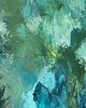 obrazy Abstrakcyjny obraz "Whisper of the woods" ręcznie malowany na płótnie 9