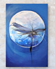 obrazy Dragonfly Eye - ręcznie malowany, duży obraz akrylowy na płótnie 3