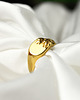 pierścionki złote Srebrny sygnet damski, dla niej, personalizacja, botaniczny, bez kamieni TULIPA 6