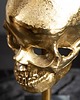 figurki i rzeźby Dekoracja rzeźba Czaszka Skull złota marmur 35cm 3