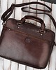 torby i nerki męskie Torba męska na ramię do ręki skórzana na laptopa dokumenty A4 brązowa 3