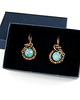 kolczyki wire wrapping Kolczyki z jadeitem 1