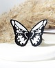 zakładki do książek Zakładka do książki "On Paper" Motyl bw 3