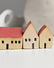 figurki i rzeźby Ceramiczne domki komplet 3 szt. 2