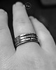 biżuteria męska OPEN RING #2 Pierścień ze srebra, oksydowany 3