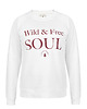 bluza bez kaptura damska Bluza unisex WILD & FREE SOUL 1