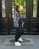 bluza bez kaptura damska Bluza Bomber grafit na zamek 6