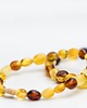 bransoletki z kamieni naturalnych Bransoletka z bursztynu bałtyckiego multikolor elastyczna 1