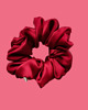 gumki do włosów Gumka jedwabna, scrunchie, frotka burgundy rose MAXI 3