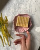 mydelniczki Ceramiczna Mydelniczka Muszelka Muszla Różowa w Piegi 3