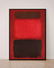 grafiki i ilustracje PLAKAT abstrakcyjny Rothko abstrakcja czerwona brązowa 2