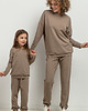 komplety damskie Komplet spodni dresowych w typie jogger, model 38, jasnoszary 3