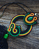 wisiory Etniczny naszyjnik Soutache 8