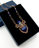 wisiory Naszyjnik perfumetka z lapis lazuli wire wrapping 1
