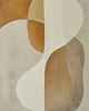 plakaty Plakat - Abstract beige shapes 1 2